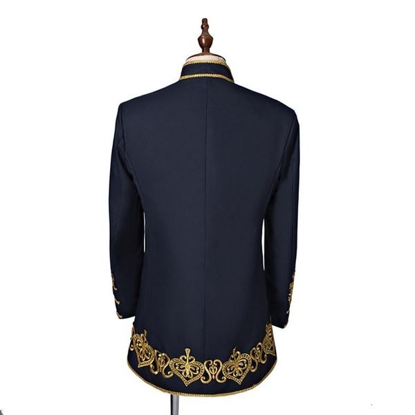 wedding tuxedos fashion one button black embroidery groom stand collar men suits 3 pieces prom blazer (jacket+pants+vest) w500, Black;gray
wedding tuxedos fashion one button black embroidery groom stand collar men suits 3 pieces prom blazer (jacket+pants+vest) w500, Black;gray