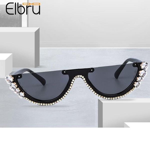 sunglasses elbru 2021 vintage semi-rimless diamond decorated frame cat eye sunshades brand desianer sun glasses for women, White;black
sunglasses elbru 2021 vintage semi-rimless diamond decorated frame cat eye sunshades brand desianer sun glasses for women, White;black