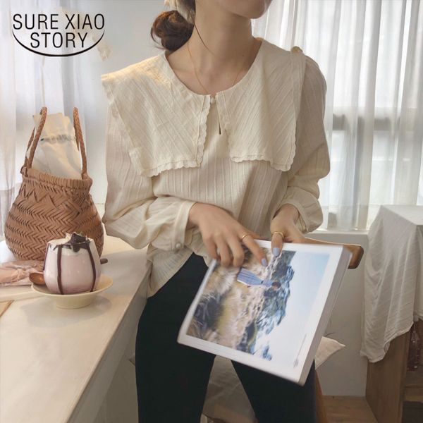 sweet korean blouse shirt summer stitching cute lace doll collar women long-sleeved women's 8866 50 210508, White
sweet korean blouse shirt summer stitching cute lace doll collar women long-sleeved women's 8866 50 210508, White