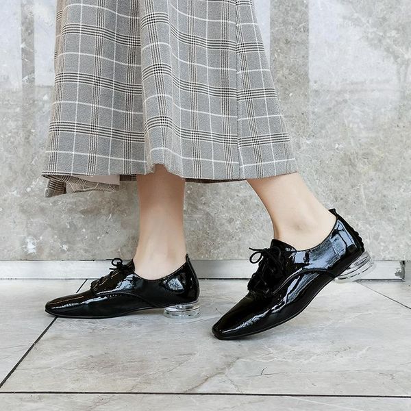 dress shoes ins women pumps genuine leather plus size 22-24.5 cm length square toe cow patent solid color europe and america, Black
dress shoes ins women pumps genuine leather plus size 22-24.5 cm length square toe cow patent solid color europe and america, Black