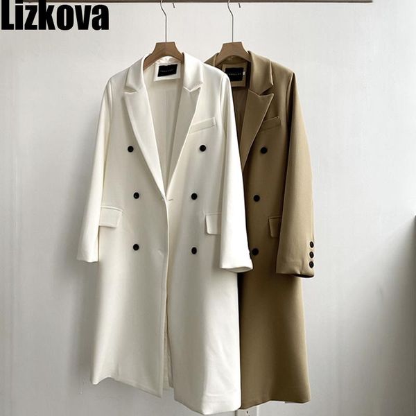 lizkova white long coat women double-breasted korean style trench 2021 spring fashion black casual jacket outwear 3623 women's suits &, White;black
lizkova white long coat women double-breasted korean style trench 2021 spring fashion black casual jacket outwear 3623 women's suits &, White;black