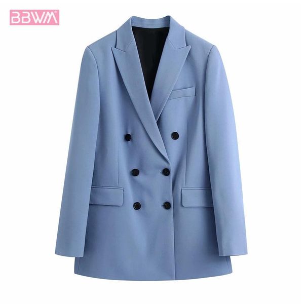 spring double-breasted lapel long sleeves women's slim jacket coat vintage blue temperament chic female jackets, Black;brown
spring double-breasted lapel long sleeves women's slim jacket coat vintage blue temperament chic female jackets, Black;brown
