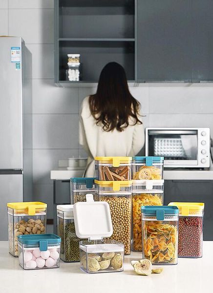 3-piece set of sealed transparent plastic jar kitchen spice grade nut tea storage grain box bottles & jars
3-piece set of sealed transparent plastic jar kitchen spice grade nut tea storage grain box bottles & jars