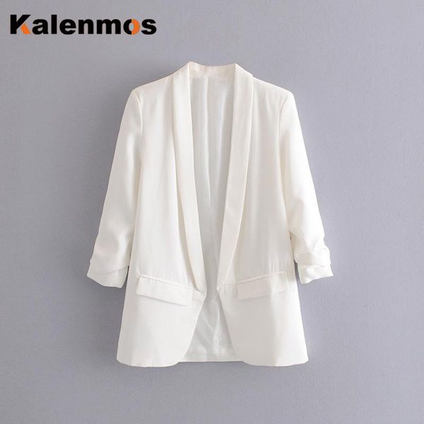 fashion autumn blazer jacket women long sleeve work suit coat office lady casual solid clothes 2021 casaco femme women's suits & blazer, White;black
fashion autumn blazer jacket women long sleeve work suit coat office lady casual solid clothes 2021 casaco femme women's suits & blazer, White;black
