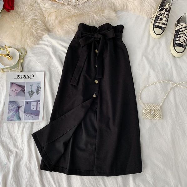 drape high waist flower bud skirt medium length split pocket 2021 fashion versatile single breasted a-line skirts, Black
drape high waist flower bud skirt medium length split pocket 2021 fashion versatile single breasted a-line skirts, Black