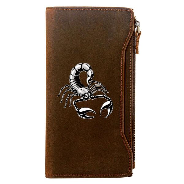 wallets black scorpion holder package genuine leather zipper wallet men casual long clutch purse, Red;black
wallets black scorpion holder package genuine leather zipper wallet men casual long clutch purse, Red;black