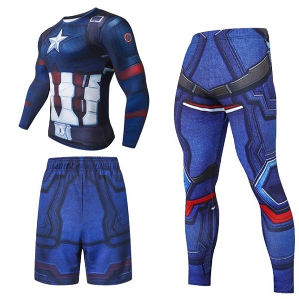 men's tracksuits brand workout suit fall/winter running gym compression clothing quick-drying long-sleeved tights three-piece sports, Gray
men's tracksuits brand workout suit fall/winter running gym compression clothing quick-drying long-sleeved tights three-piece sports, Gray