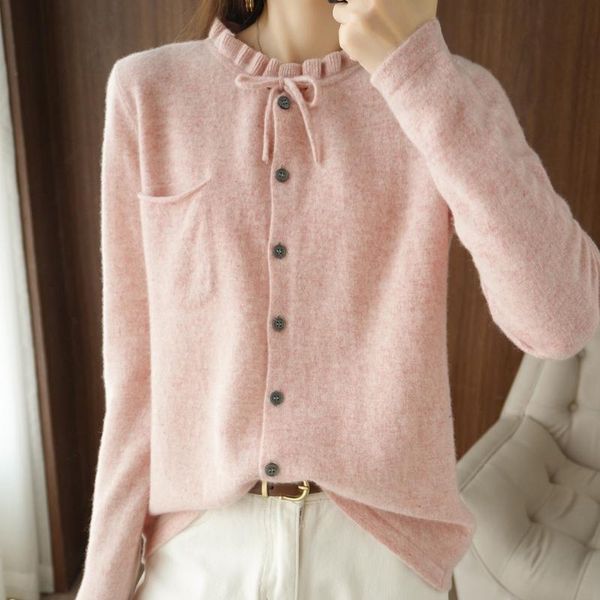 women's knits & tees 100% pure wool sweater autumn/winter 2021 cashmere woman o-nneck cardigan casual knitted female jacket, White
women's knits & tees 100% pure wool sweater autumn/winter 2021 cashmere woman o-nneck cardigan casual knitted female jacket, White