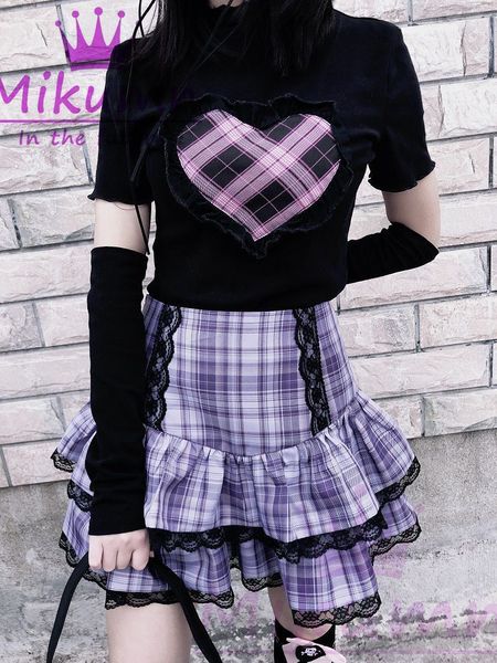 japanese harajuku girls sweet lace plaid high waist pleated skirt gothic cute lolita cake mini skirts 210323, Black
japanese harajuku girls sweet lace plaid high waist pleated skirt gothic cute lolita cake mini skirts 210323, Black