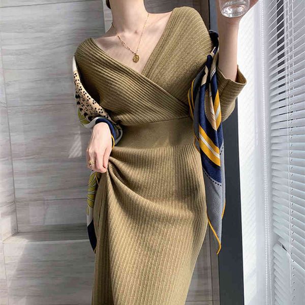 casual dresses women's autumn winter warm sweater fashion v-neck backless wrap hip hanbok vintage temperament knitted ny5t, Black;gray
casual dresses women's autumn winter warm sweater fashion v-neck backless wrap hip hanbok vintage temperament knitted ny5t, Black;gray