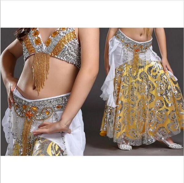 stage wear performance children belly dancing clothes multi-color girls professional dance skirt kids f6o8, Black;red
stage wear performance children belly dancing clothes multi-color girls professional dance skirt kids f6o8, Black;red