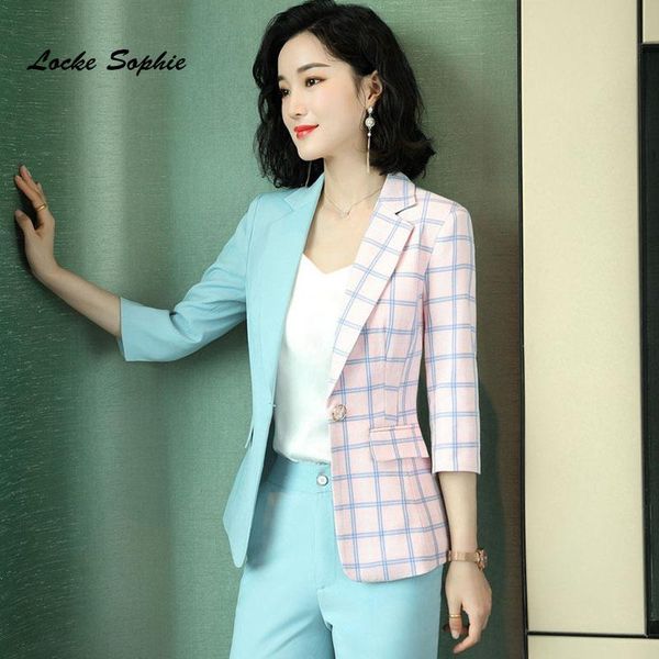 women's suits & blazers 1pcs women plus size coats 2021 spring fashion cotton plaid mixed color small jackets ladies skinny, White;black
women's suits & blazers 1pcs women plus size coats 2021 spring fashion cotton plaid mixed color small jackets ladies skinny, White;black