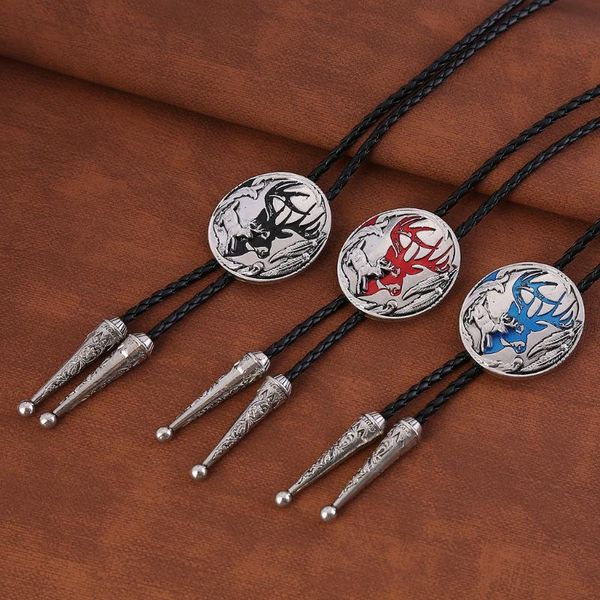 bow ties european and american style bolo tie, animal elf elk, fashionable men's leather cord necklace, Black;gray
bow ties european and american style bolo tie, animal elf elk, fashionable men's leather cord necklace, Black;gray
