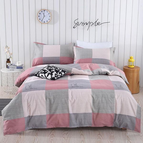bedding sets 2021 pink blue grid comforter fashion 100% cotton plaid home set
bedding sets 2021 pink blue grid comforter fashion 100% cotton plaid home set