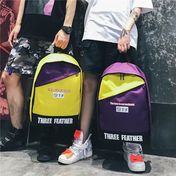backpack 2021 couple printed women's fashion sports trend splicing large capacity schoolbag
backpack 2021 couple printed women's fashion sports trend splicing large capacity schoolbag