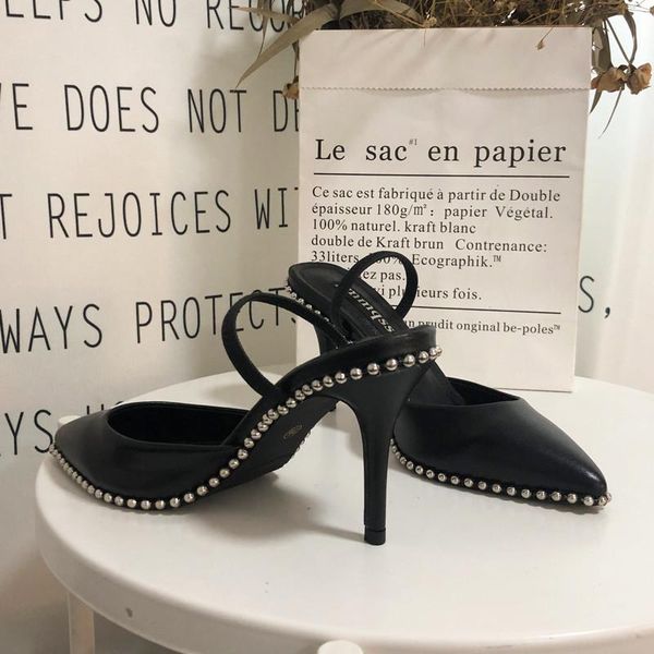 dress shoes fashion women pumps black leather studded spikes point toe slingback high heels party bride wedding
dress shoes fashion women pumps black leather studded spikes point toe slingback high heels party bride wedding