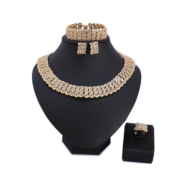 earrings & necklace 2021 fashion dubai pure gold-color big design jewelry set nigerian wedding african beads, Silver
earrings & necklace 2021 fashion dubai pure gold-color big design jewelry set nigerian wedding african beads, Silver