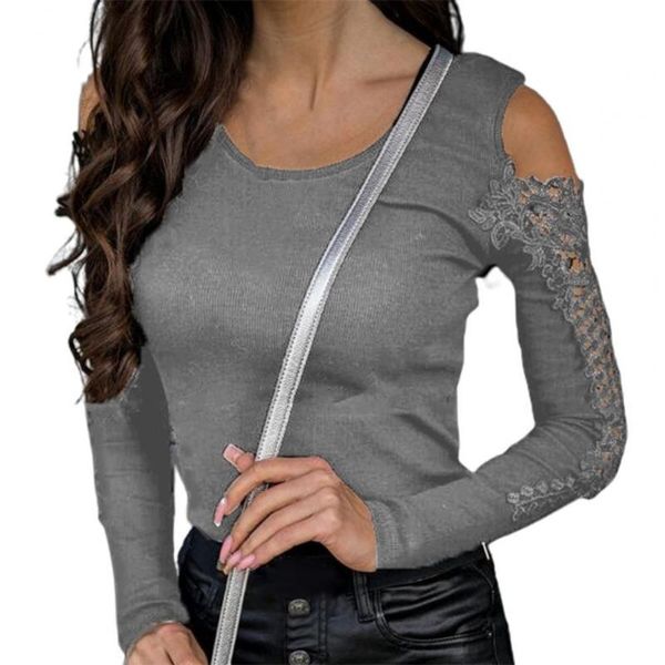women's blouses & shirts casual blouse 2021 embroidery lace hollow out women solid color long sleeve off shoulder tunic streetwear, White
women's blouses & shirts casual blouse 2021 embroidery lace hollow out women solid color long sleeve off shoulder tunic streetwear, White