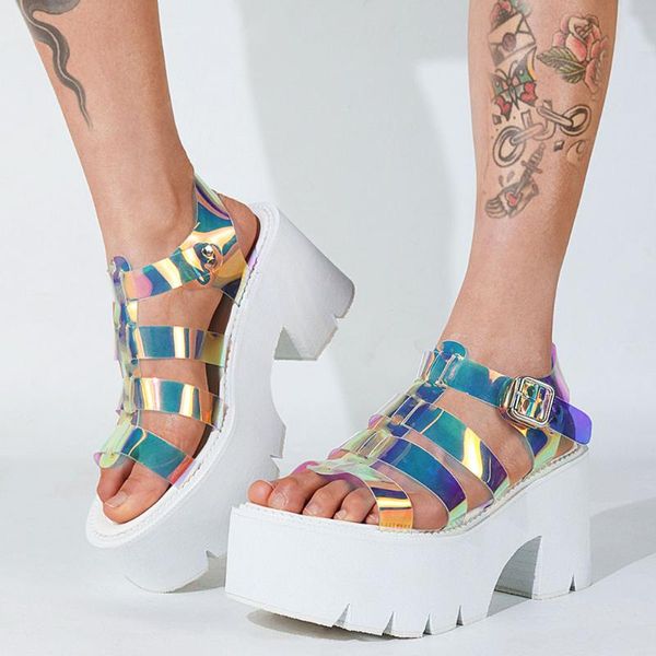 brand fashion platform comfortable walking block heels gladiator gothic style bright summer sandals shoes women big size 43 dress, Black
brand fashion platform comfortable walking block heels gladiator gothic style bright summer sandals shoes women big size 43 dress, Black