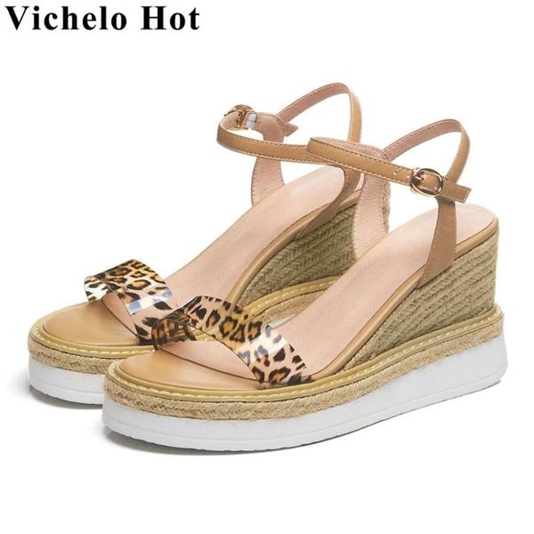 vichelo fashion pvc material buckle strap peep round toe women sandals straw decoration high heels dating party shoes l90, Black
vichelo fashion pvc material buckle strap peep round toe women sandals straw decoration high heels dating party shoes l90, Black