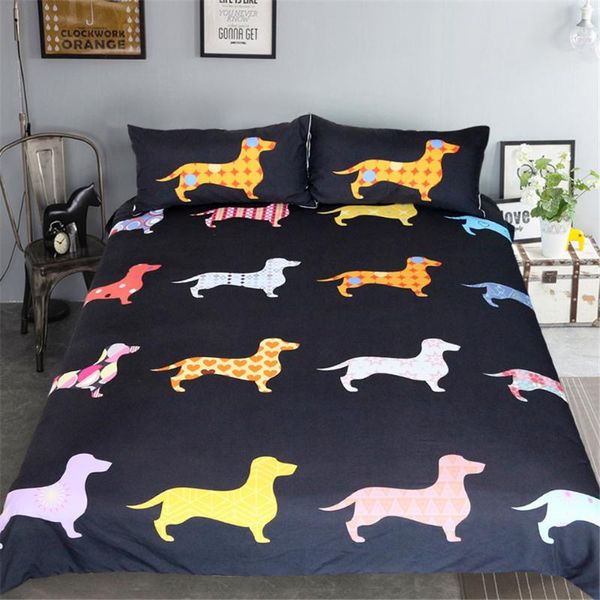 bedding sets cute color dachshund dog set cartoon animal 3d digital printed home textile single and double full size
bedding sets cute color dachshund dog set cartoon animal 3d digital printed home textile single and double full size
