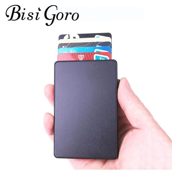 card holders bisi goro slim rfid fashion clutch holder -up push button anti-theft aluminum single box smart wallet name case, Brown;gray
card holders bisi goro slim rfid fashion clutch holder -up push button anti-theft aluminum single box smart wallet name case, Brown;gray