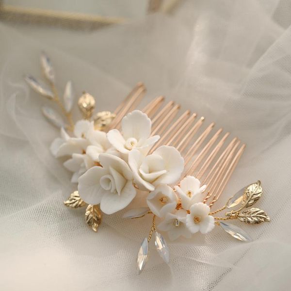 hair clips & barrettes porcelain flower opal combs floral leaf hairpins for brides women girl headpieces bridal jewelry wedding accessories, Golden;silver
hair clips & barrettes porcelain flower opal combs floral leaf hairpins for brides women girl headpieces bridal jewelry wedding accessories, Golden;silver