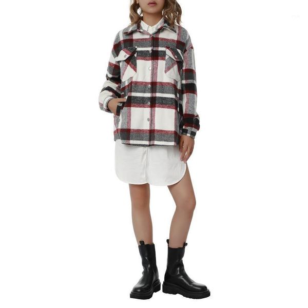 women's jackets 2021 women casual plaid printed pattern coat long sleeve turn down collar single breasted jacket with pockets autumn gr, Black;brown
women's jackets 2021 women casual plaid printed pattern coat long sleeve turn down collar single breasted jacket with pockets autumn gr, Black;brown