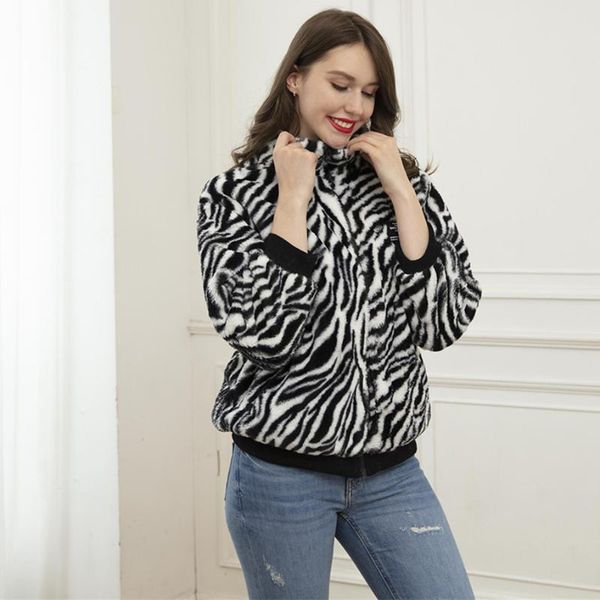 women's wool & blends 2021 autumn winter coat fashion style black and white striped plush zippers jacket s to
women's wool & blends 2021 autumn winter coat fashion style black and white striped plush zippers jacket s to