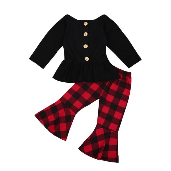 clothing sets christmas baby girls clothes set 2pcs suit solid color long sleeve with buttons+plaid print flared trousers for spring fa, White
clothing sets christmas baby girls clothes set 2pcs suit solid color long sleeve with buttons+plaid print flared trousers for spring fa, White