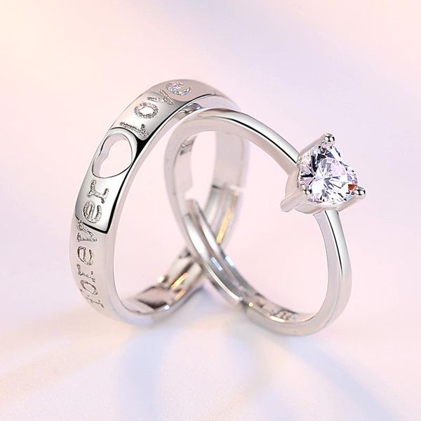 wedding rings valentine's day present forever love cute engagement couple zircon stone finger ring band opening jewelry, Slivery;golden
wedding rings valentine's day present forever love cute engagement couple zircon stone finger ring band opening jewelry, Slivery;golden
