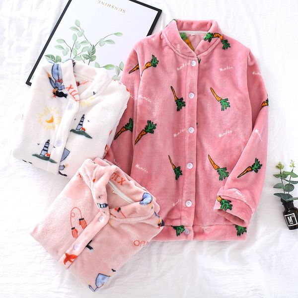 women's sleepwear autumn winter pajamas flannel plus veet set thick home clothes long-sleeved warm 2 pieces pyjamas women z12f, Black;red
women's sleepwear autumn winter pajamas flannel plus veet set thick home clothes long-sleeved warm 2 pieces pyjamas women z12f, Black;red