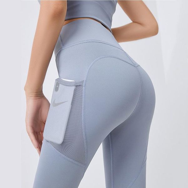 women's leggings high waist women fitness push up gym elastic with gauze pocket sports cropped trousers female, Black
women's leggings high waist women fitness push up gym elastic with gauze pocket sports cropped trousers female, Black
