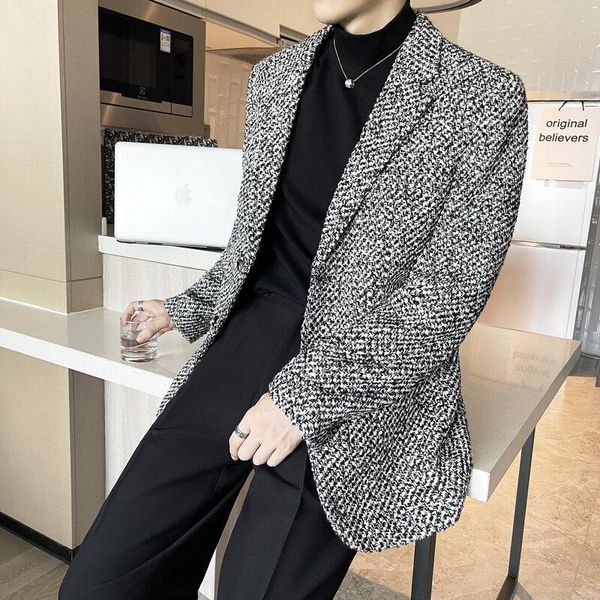 men's suits & blazers 2021 fashion loose men simplicity casual suit jacket street wear social clothing wedding business blazer masculin, White;black
men's suits & blazers 2021 fashion loose men simplicity casual suit jacket street wear social clothing wedding business blazer masculin, White;black