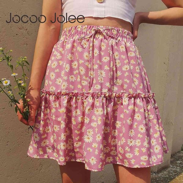 summer boho floral print mini skirt women elegant ruffles short skirts elastics waist lace up a-line 210428, Black
summer boho floral print mini skirt women elegant ruffles short skirts elastics waist lace up a-line 210428, Black