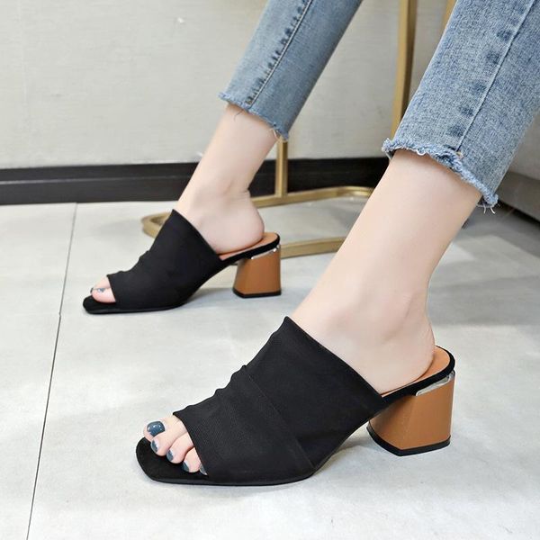 slippers women summer mesh block high heels ladies shoes gladiator open toe sandals black slides female flip flops
slippers women summer mesh block high heels ladies shoes gladiator open toe sandals black slides female flip flops