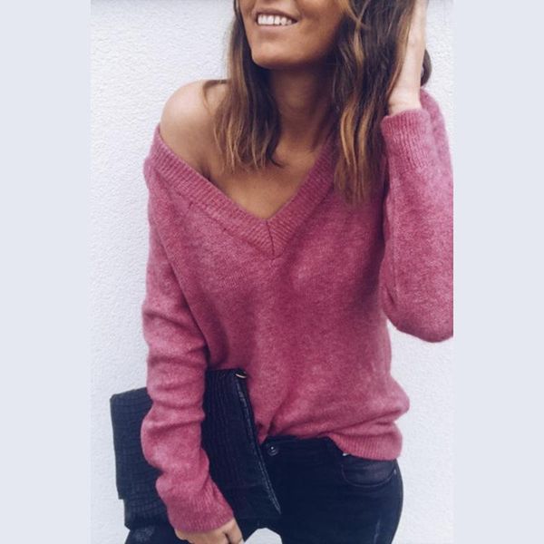 women's sweaters autumn winter v-neck minimalist fashionable korean style knitting casual solid, White;black
women's sweaters autumn winter v-neck minimalist fashionable korean style knitting casual solid, White;black