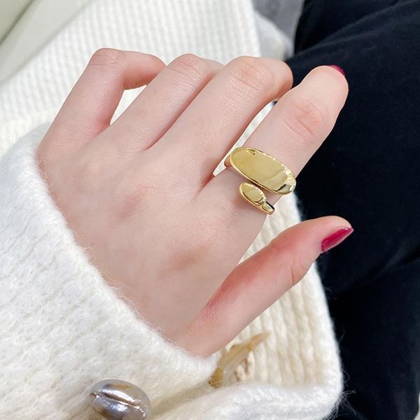 wedding rings uilz korean trendy smooth open for women couple vintage gold irregular handmade jewelry crl433, Slivery;golden
wedding rings uilz korean trendy smooth open for women couple vintage gold irregular handmade jewelry crl433, Slivery;golden