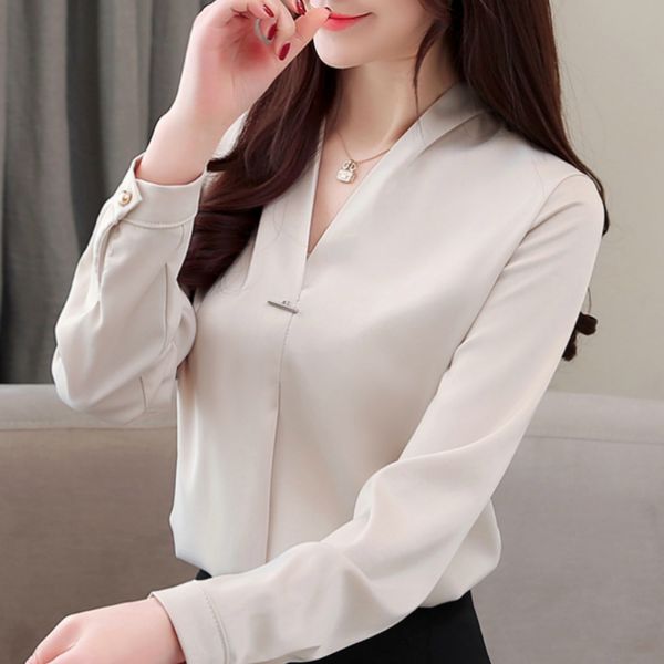 fashion woman blouses long sleeve chiffon blouse women v-neck office ladies women shirts blusa feminina b718 210426, White
fashion woman blouses long sleeve chiffon blouse women v-neck office ladies women shirts blusa feminina b718 210426, White