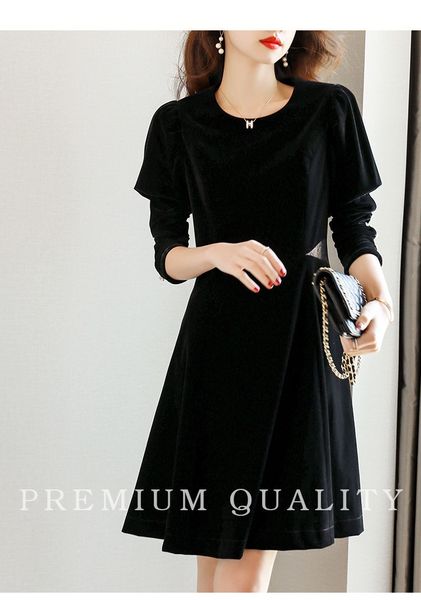 new style 1 eyes fall~~french charming velvet black dress, mesh round neck dress at the waist, Black;gray
new style 1 eyes fall~~french charming velvet black dress, mesh round neck dress at the waist, Black;gray