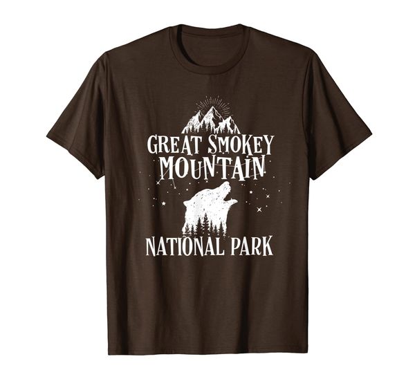 great smokey mountain national park vacation gift idea t-shirt, White;black