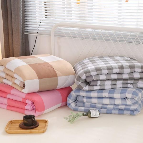 comforters & sets summer plaid cotton air conditioner cool thin quilt 200x230cm comfortable home textile bedding duvets blankets
comforters & sets summer plaid cotton air conditioner cool thin quilt 200x230cm comfortable home textile bedding duvets blankets