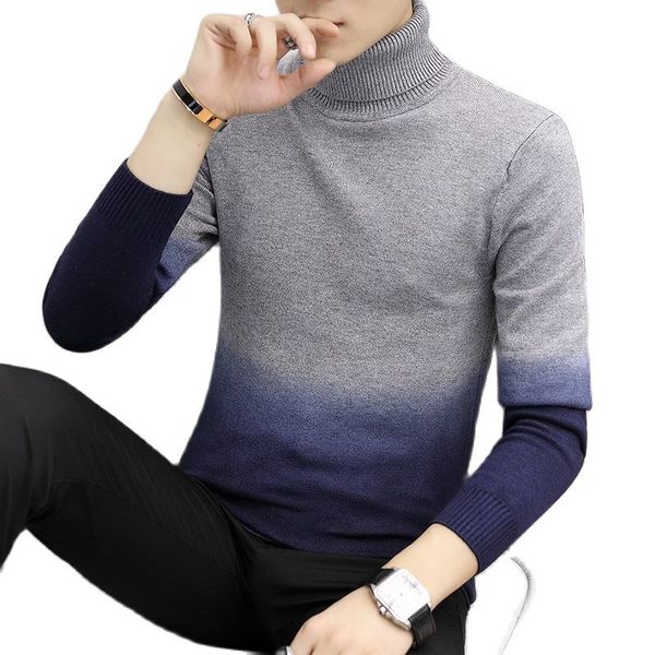 men's polos winter male turtlenecks high sweaters knitted or crocheted gradually change color mark pullovers casual nightgown mesh osxs, White;black
men's polos winter male turtlenecks high sweaters knitted or crocheted gradually change color mark pullovers casual nightgown mesh osxs, White;black