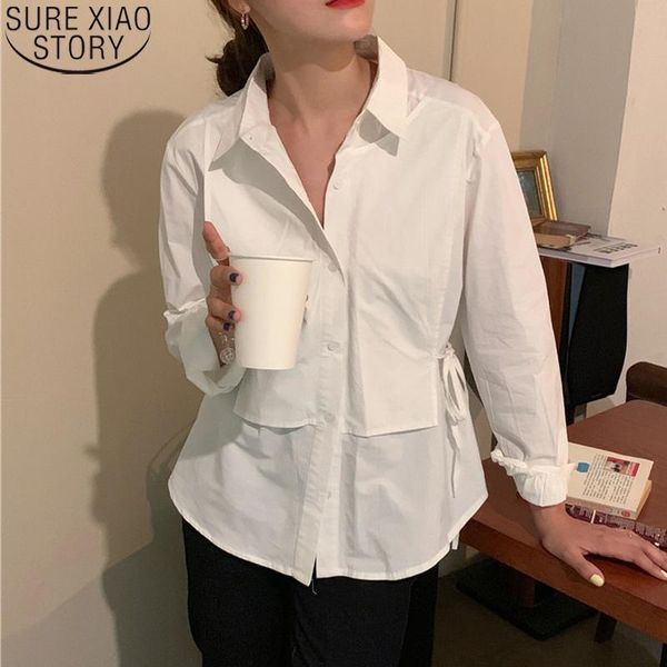 women's blouses & shirts oversize cotton women 2021 spring fake 2 pieces clothes casual long sleeve blouse plus size blusas 13136, White
women's blouses & shirts oversize cotton women 2021 spring fake 2 pieces clothes casual long sleeve blouse plus size blusas 13136, White
