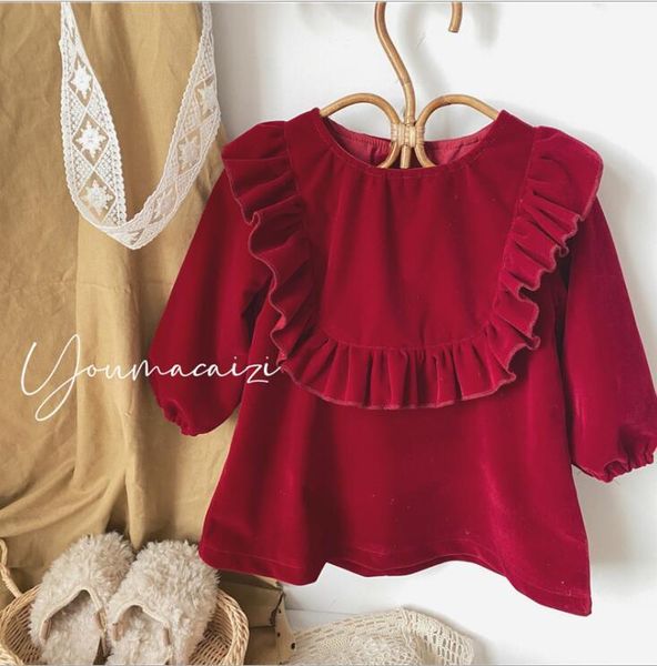 girl's dresses 2021 style girls corduroy dress fashion winter full sleeve cotton 1-6 years qa694, Red;yellow
girl's dresses 2021 style girls corduroy dress fashion winter full sleeve cotton 1-6 years qa694, Red;yellow