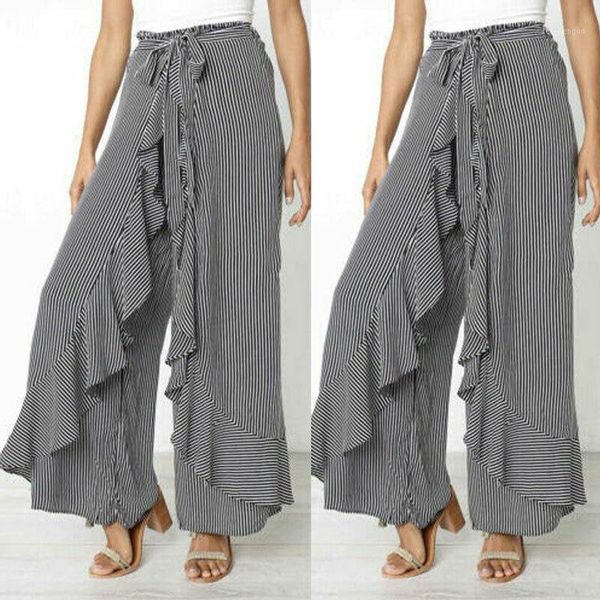 womens boho casual striped ruffle long pants loose baggy high waist wide leg palazzo trousers women's & capris, Black;white
womens boho casual striped ruffle long pants loose baggy high waist wide leg palazzo trousers women's & capris, Black;white