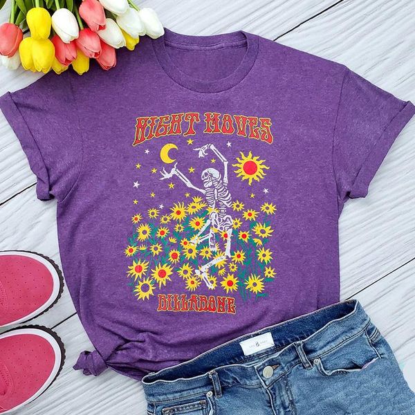 women's t-shirt vintage skull dancing printed funny graphic tshirts plus size cotton summer sunflower tees short sleeve tumblr fashion, White
women's t-shirt vintage skull dancing printed funny graphic tshirts plus size cotton summer sunflower tees short sleeve tumblr fashion, White