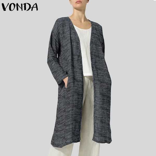 women's blouses & shirts vonda women cardigan trench plus size 2021 v neck long sleeve coats outerwear female overcoat autumn spring bl, White
women's blouses & shirts vonda women cardigan trench plus size 2021 v neck long sleeve coats outerwear female overcoat autumn spring bl, White