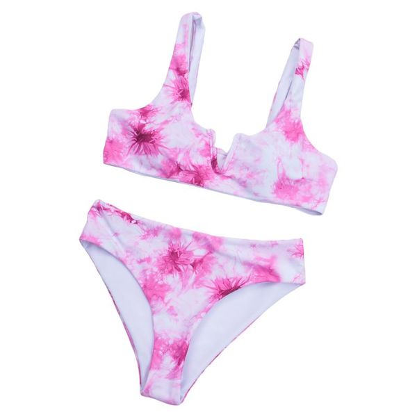 women's swimwear women fashion 2-piece swimming suit sleeveless tie-dye print +bottoms set for ladies, White;black
women's swimwear women fashion 2-piece swimming suit sleeveless tie-dye print +bottoms set for ladies, White;black