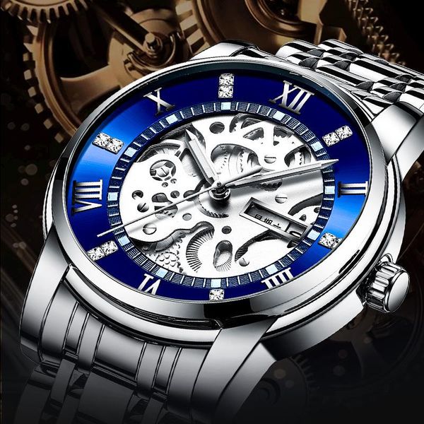wristwatches nektom men's watches fashion trend quartz waterproof steel band sports business hollow rhinestone wristwatch relogio mascu, Slivery;brown
wristwatches nektom men's watches fashion trend quartz waterproof steel band sports business hollow rhinestone wristwatch relogio mascu, Slivery;brown